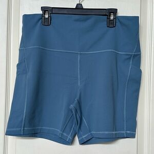 Lululemon Align Shorts with pockets 6” Utility Blue Size 14